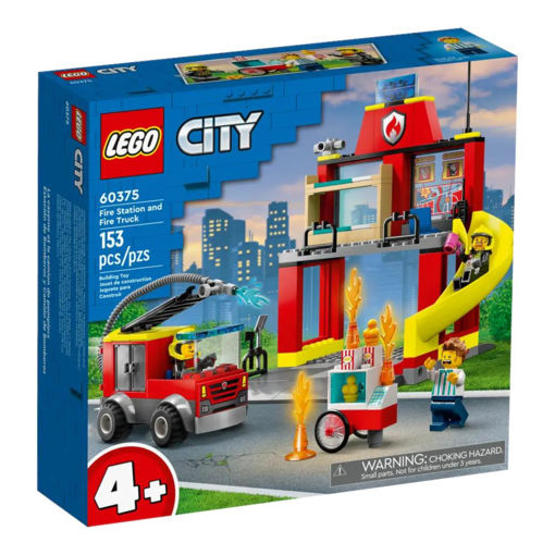 Picture of CITY FIRE STATION AND FIRE TRUCK 153 PCS